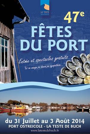 fête du port à la teste de buch, en vélo, livré à domicile, circulez en toute sécurité