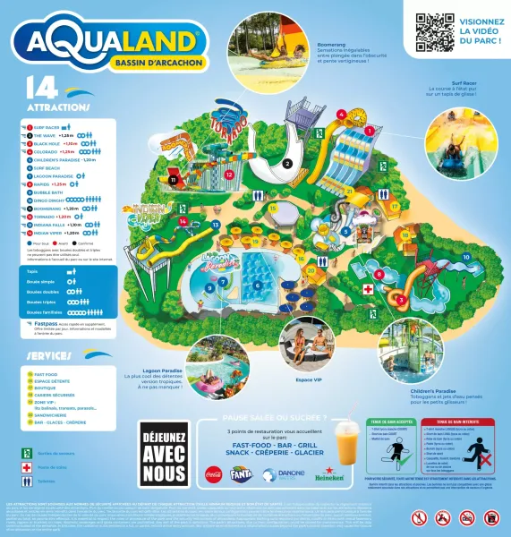 Aqualand Bassin d’Arcachon, parc aquatique, Bassin d’Arcachon, 33120, Gironde, toboggans, loisirs en famille