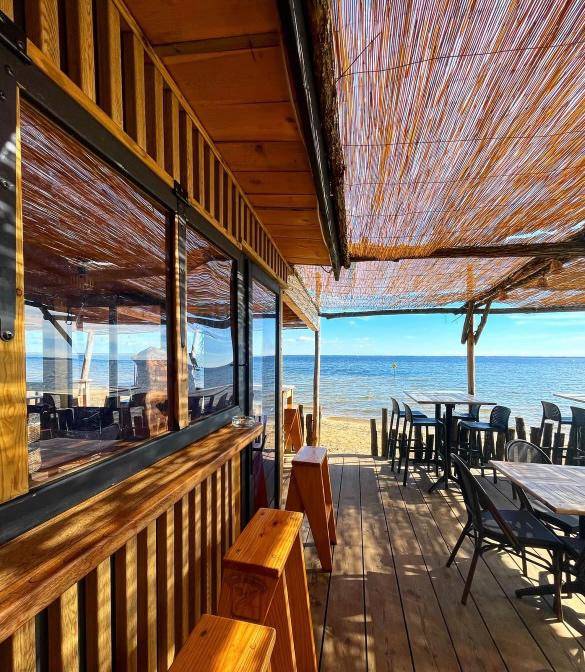 Chez Juliette, restaurant de saison, Cazaux, 33470, Gironde, vue sur lac, produits frais