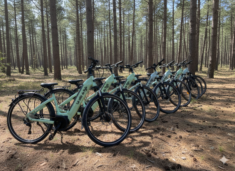 ce jour une escapade nature en vélo électrique entre Arcachon et la Teste de Buch